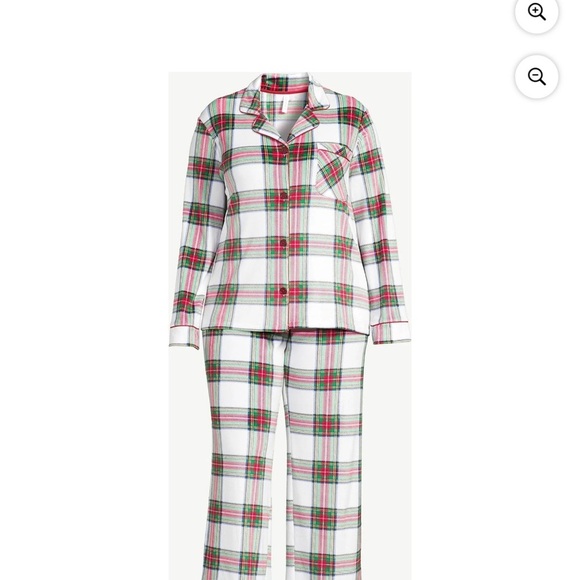 Joyspun Women’s Size 2X-3X Plaid Christmas pajama set Plush Pajamas NWT - Picture 10 of 10